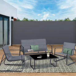 Brise-vue enroulable gris 500x160 cm