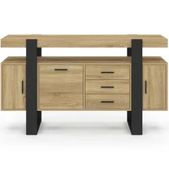 Buffet 140 cm bois et nois