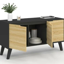 Buffet bas scandinave noir