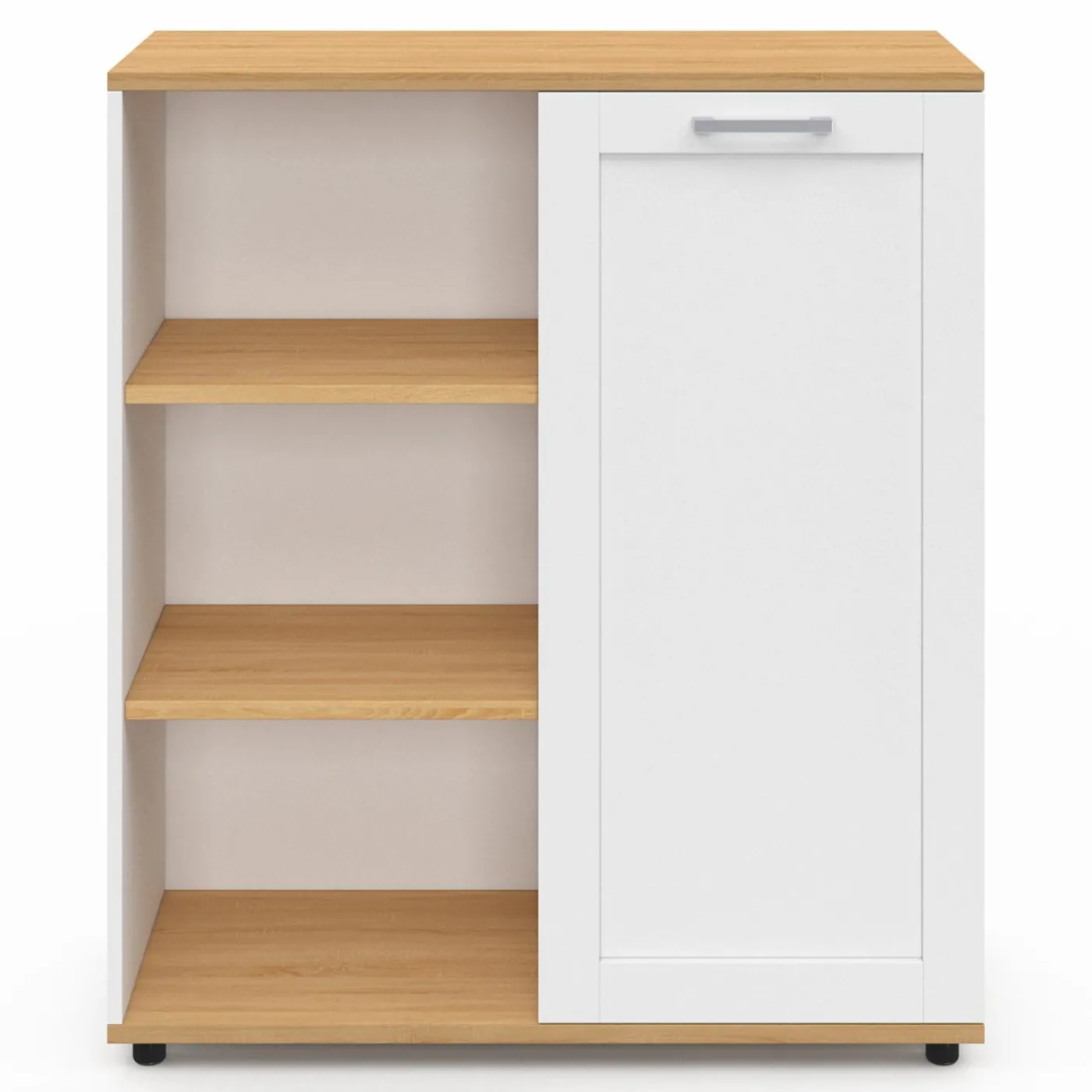 Buffet d'appoint blanc et bois