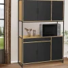 Buffet de cuisine industriel 120 cm avec 6 portes