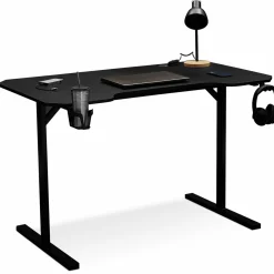 Bureau gamer noir 120 cm