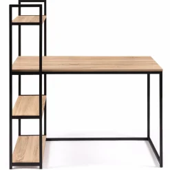 Bureau style industriel en métal et bois
