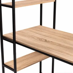 Bureau style industriel en métal et bois