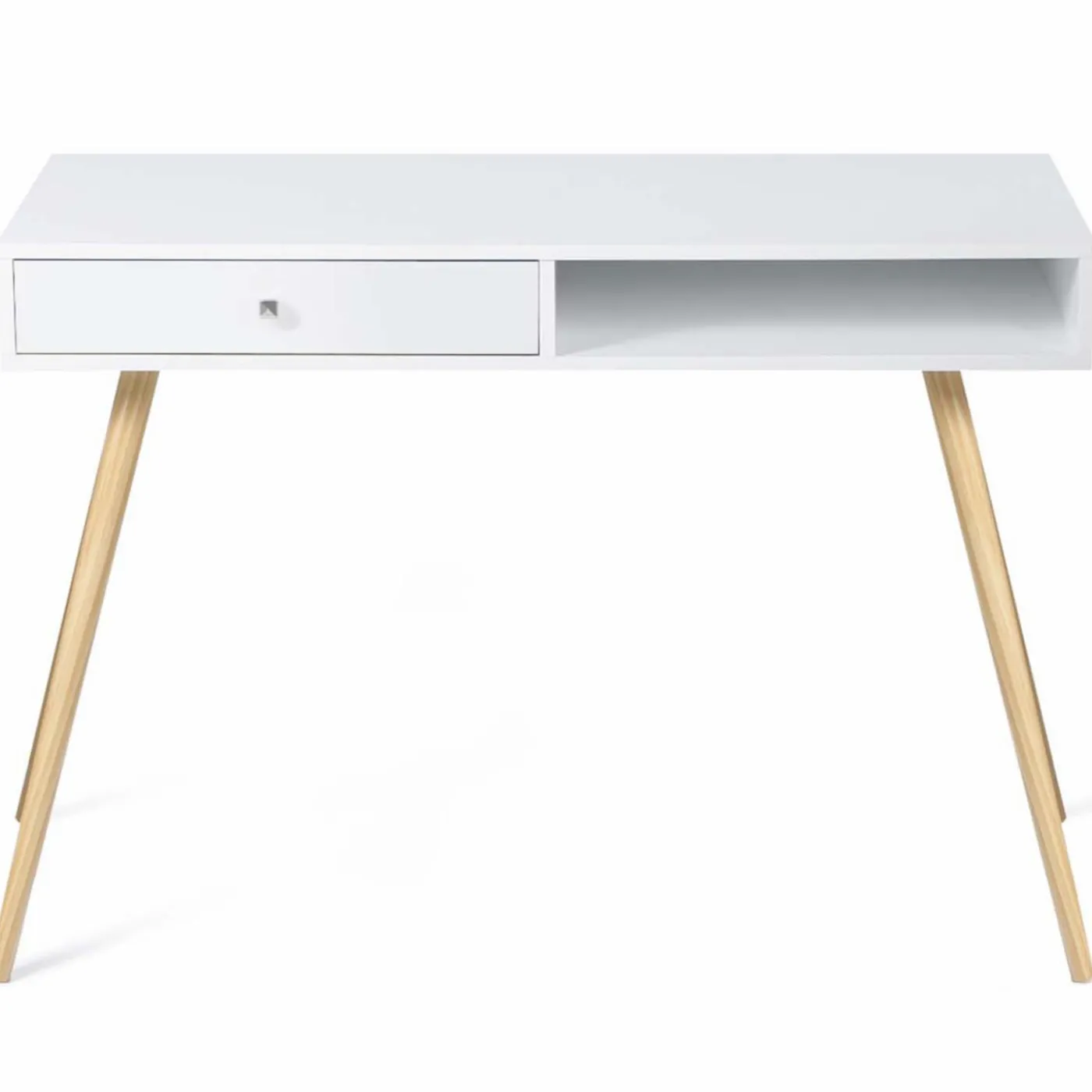 Bureau style scandinave bois blanc