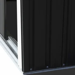 Cabanon de jardin en métal toit plat 1,3m²