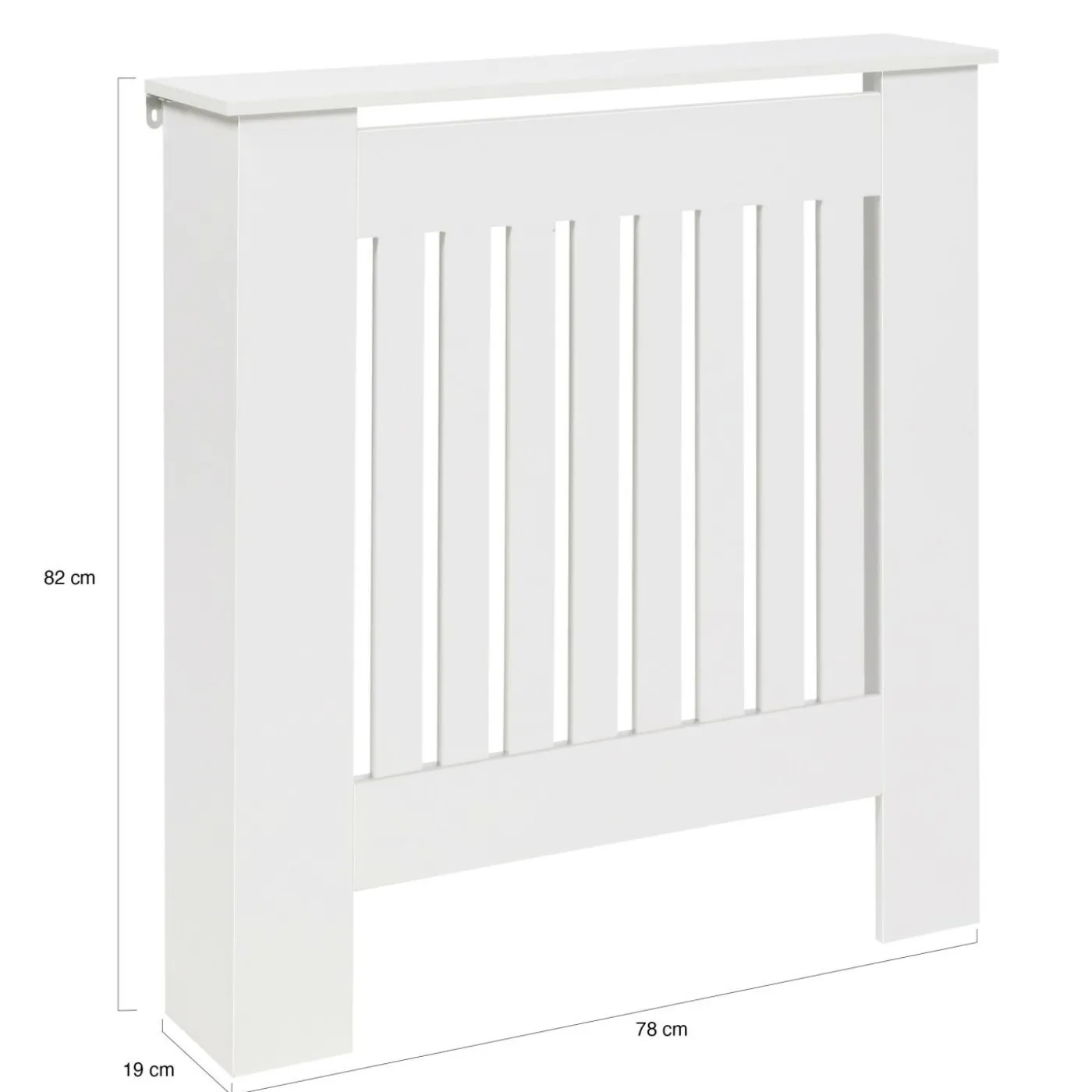 Cache radiateur blanc - étagère murale pour radiateur
