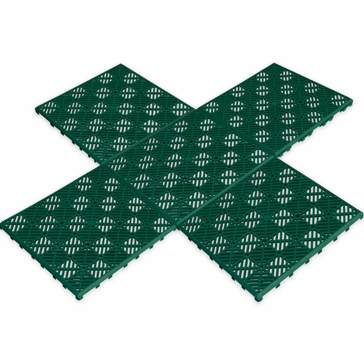 Caillebotis extérieur en plastique vert