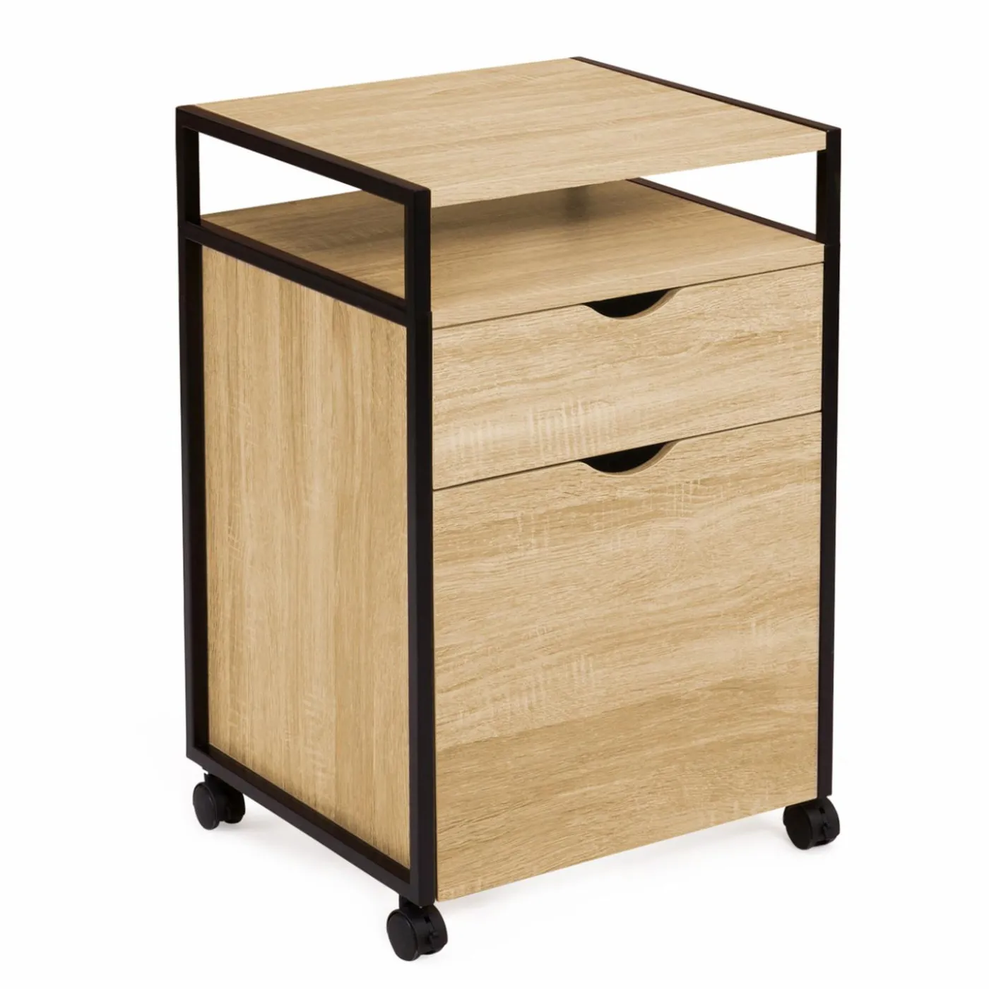 Caisson de bureau 2 tiroirs pour imprimante