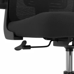 Chaise de bureau ergonomique noire avec roulettes