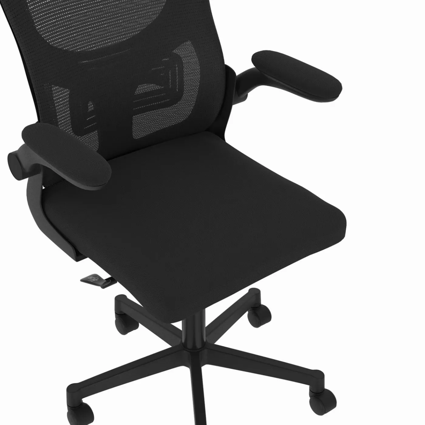 Chaise de bureau ergonomique noire avec roulettes