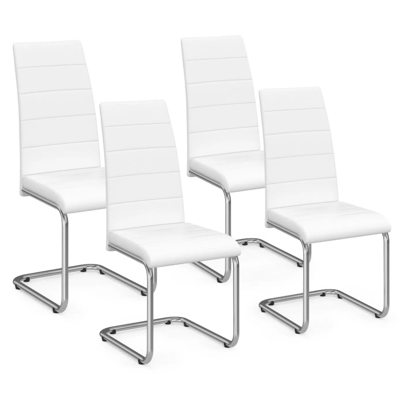 Chaises blanches design pour salle à manger MIA