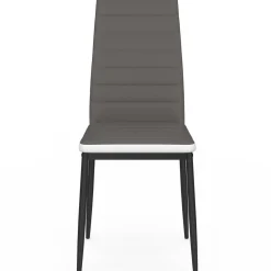 Chaises de salle à manger grises et blanches ROMANE