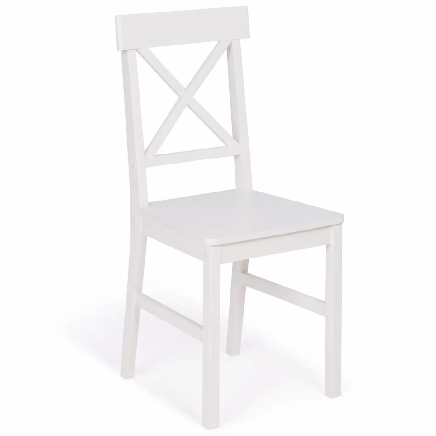 Chaises en bois blanc lot de 4