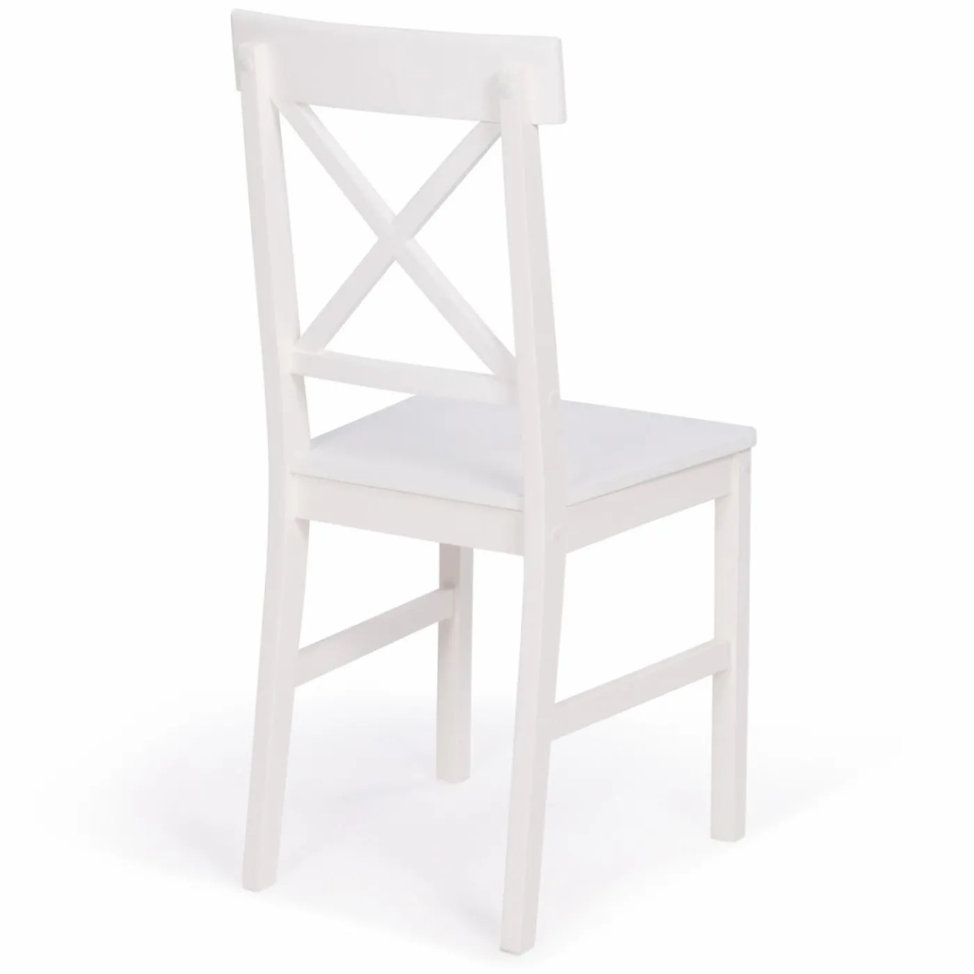 Chaises en bois blanc lot de 4