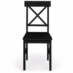 Chaises en bois noir lot de 4