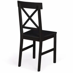 Chaises en bois noir lot de 4