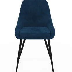 Chaises en velours multicolor avec demi-accoudoirs