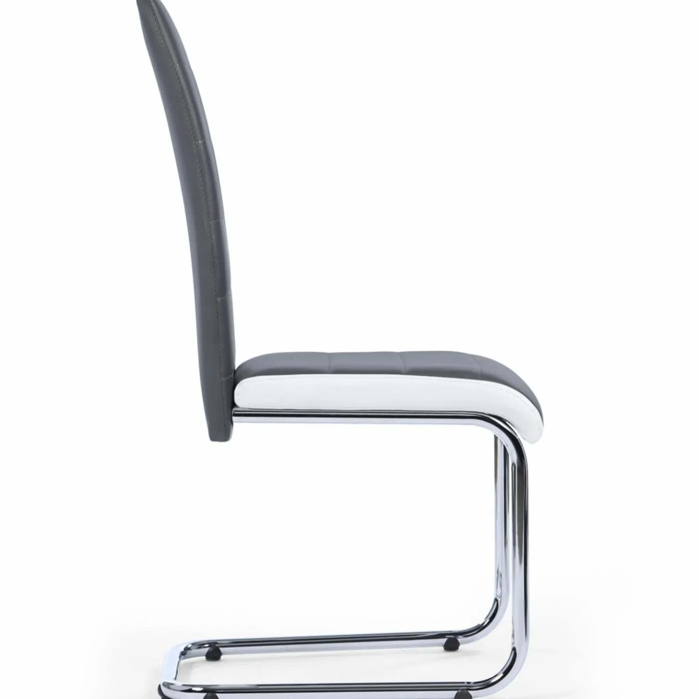 Chaises grises et blanches design pour salle à manger