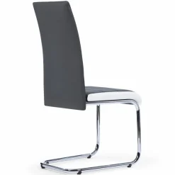 Chaises grises et blanches design pour salle à manger
