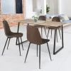 Chaises marron vintage