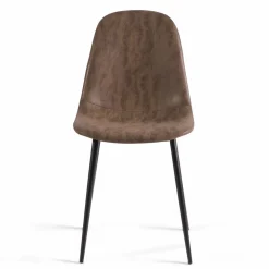 Chaises marron vintage