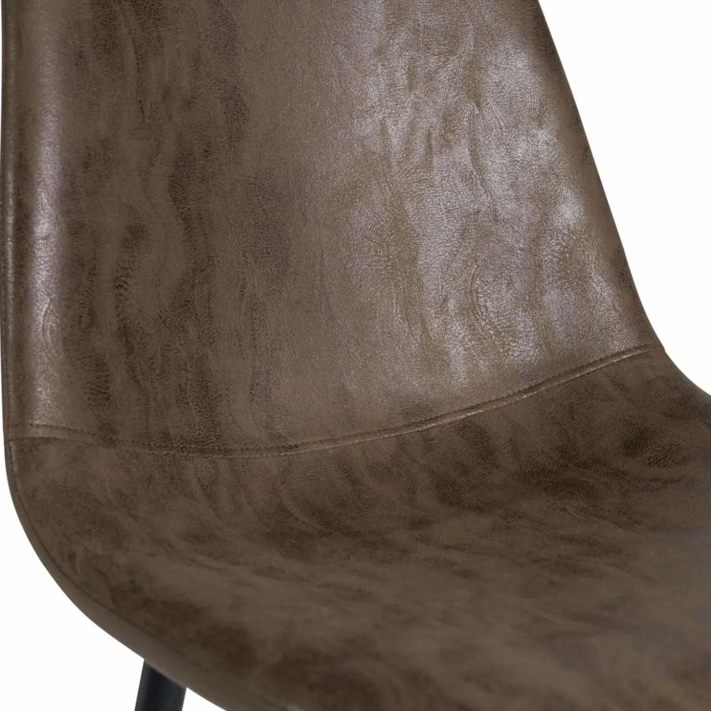 Chaises marron vintage