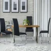 Chaises noires design pour salle à manger MIA