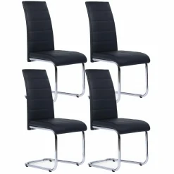 Chaises noires design pour salle à manger MIA