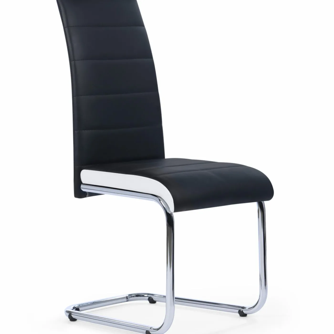 Chaises noires et blanches design pour salle à manger MIA