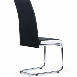 Chaises noires et blanches design pour salle à manger MIA