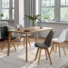 Chaises scandinaves 4 couleurs : gris foncé, gris clair, noir et blanc