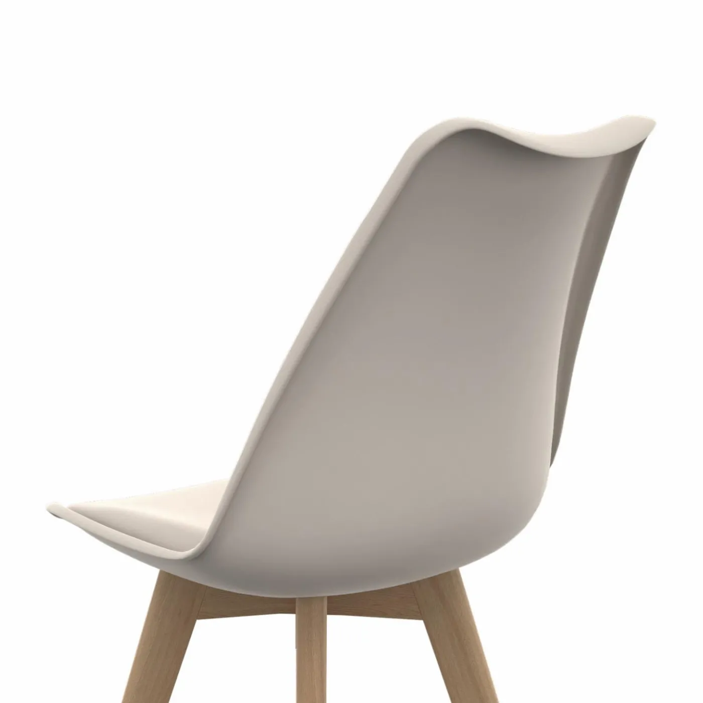 Chaises scandinaves beige, blanc et marron velours patchworks mix color
