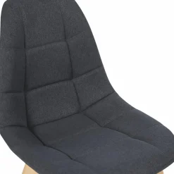 Chaises scandinaves grises pieds en bois