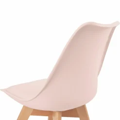 Chaises scandinaves mix color rose, blanc, gris, bleu