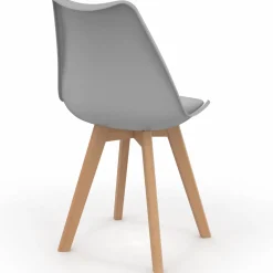 Chaises scandinaves mix color vert menthe, jaune, blanc et gris