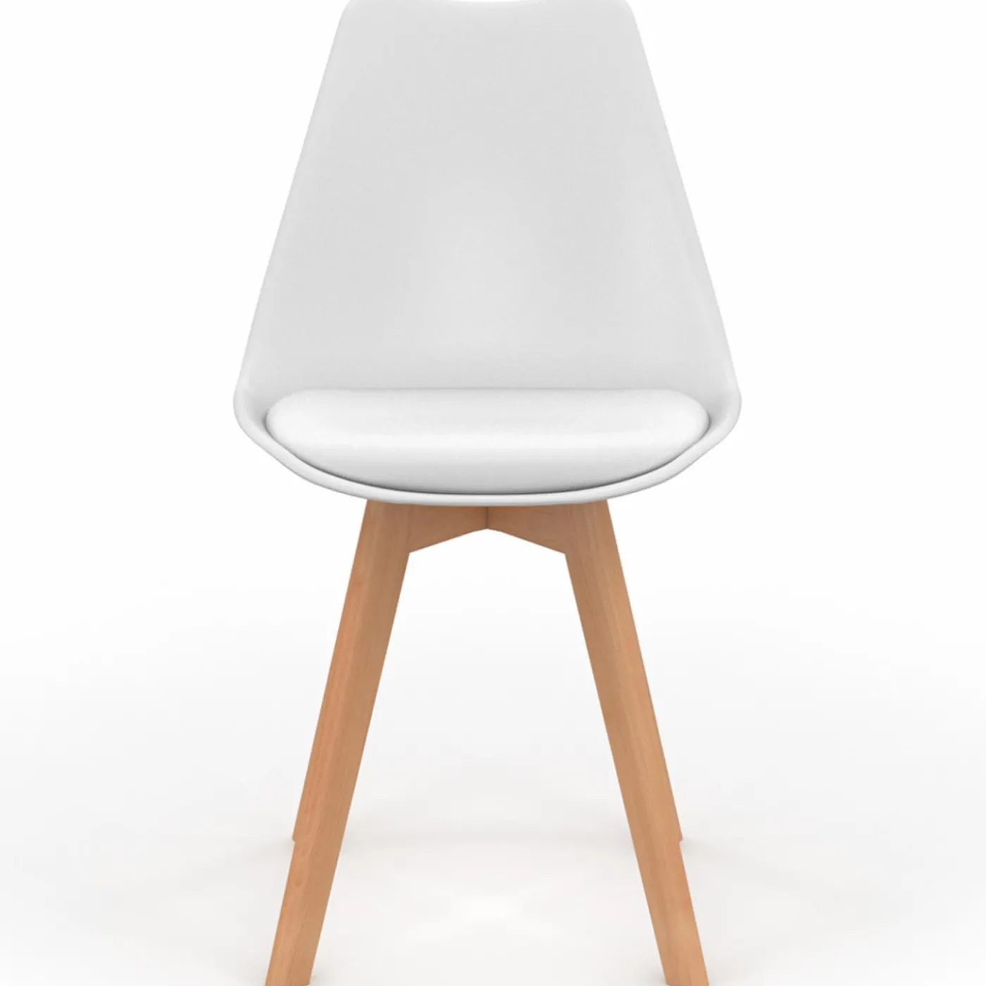 Chaises scandinaves mix color blanc, gris clair et patchworks