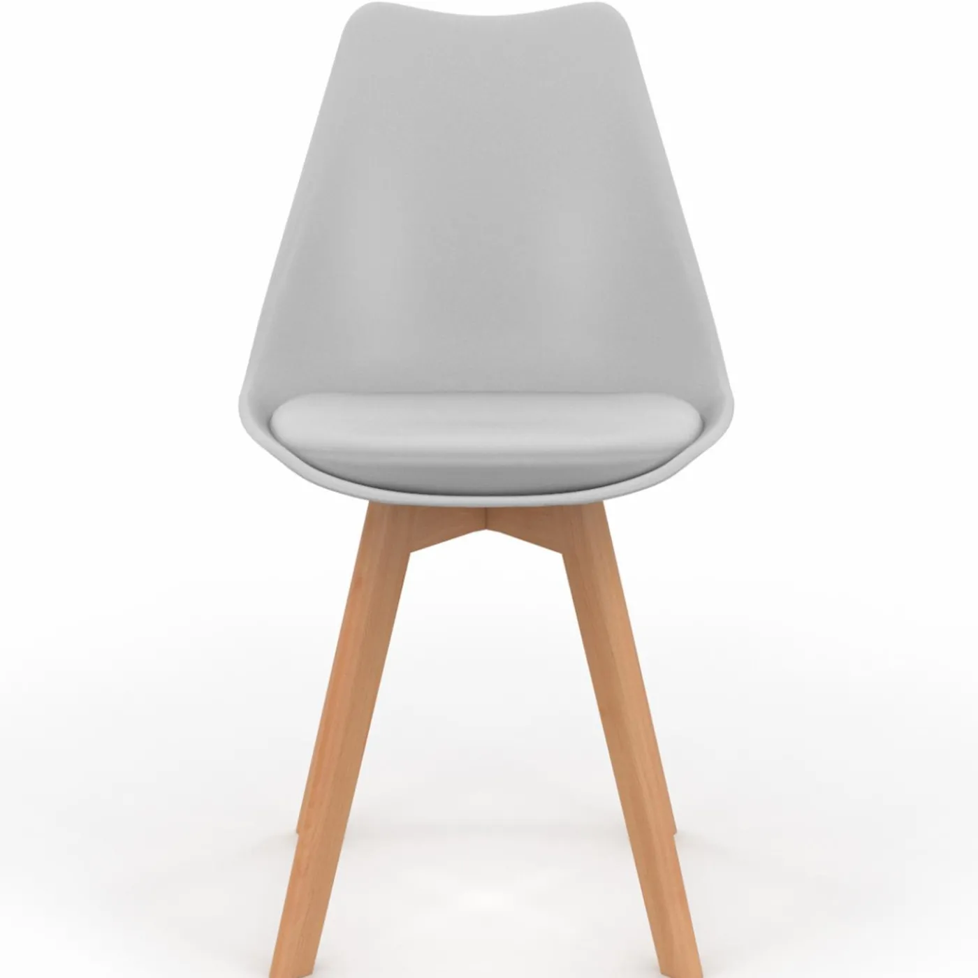 Chaises scandinaves mix color grises, blanches et jaunes