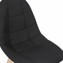 Chaises scandinaves noires pieds en bois