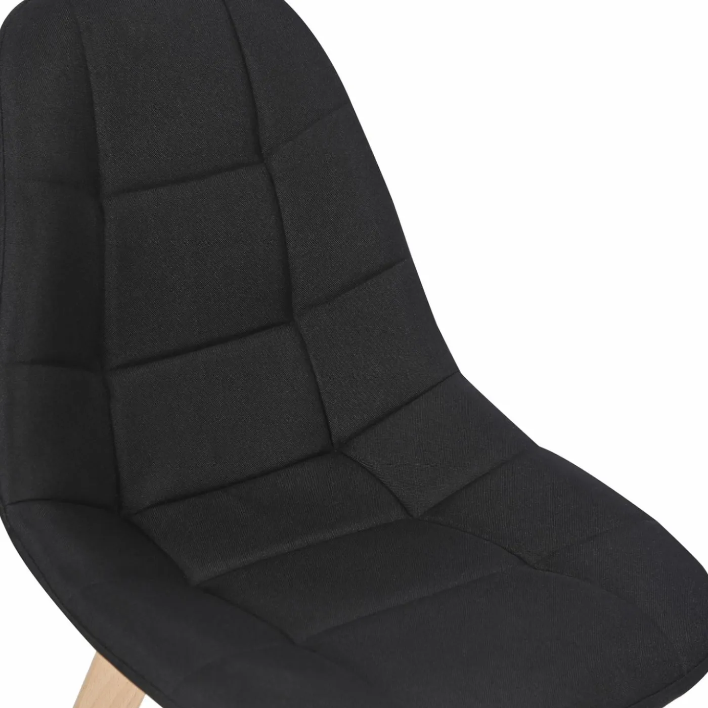 Chaises scandinaves noires pieds en bois