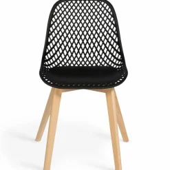 Chaises terracotta et beige