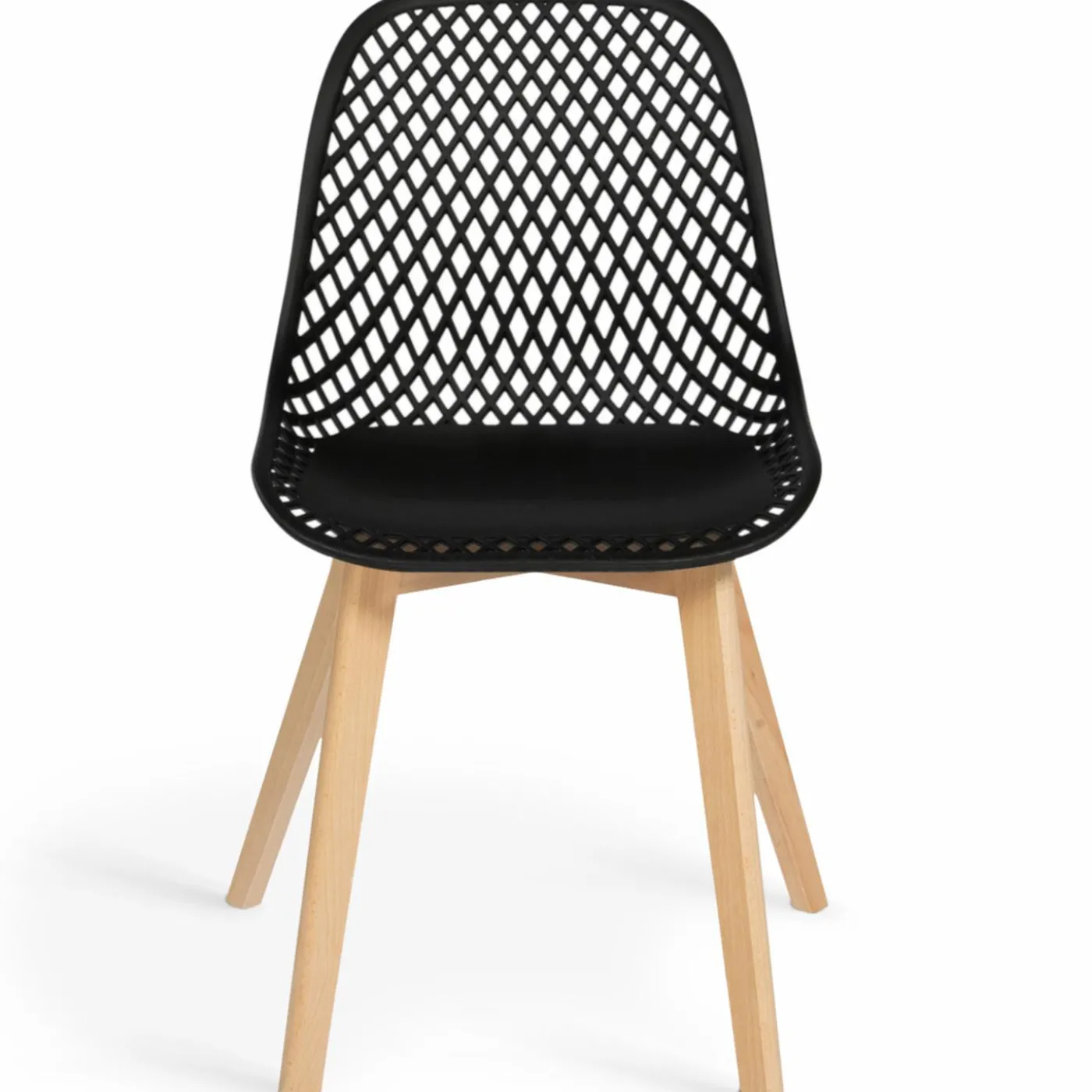 Chaises terracotta et beige