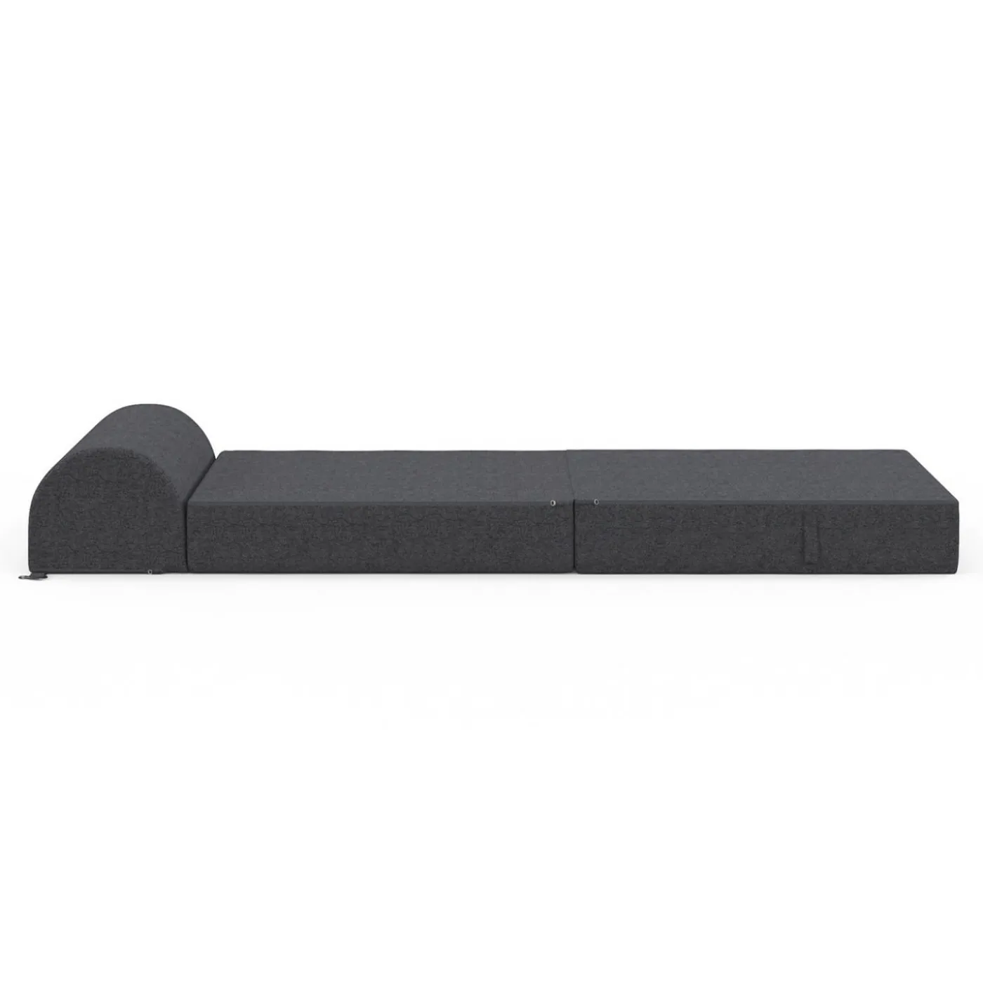 Chauffeuse convertible 1 place en tissu gris anthracite