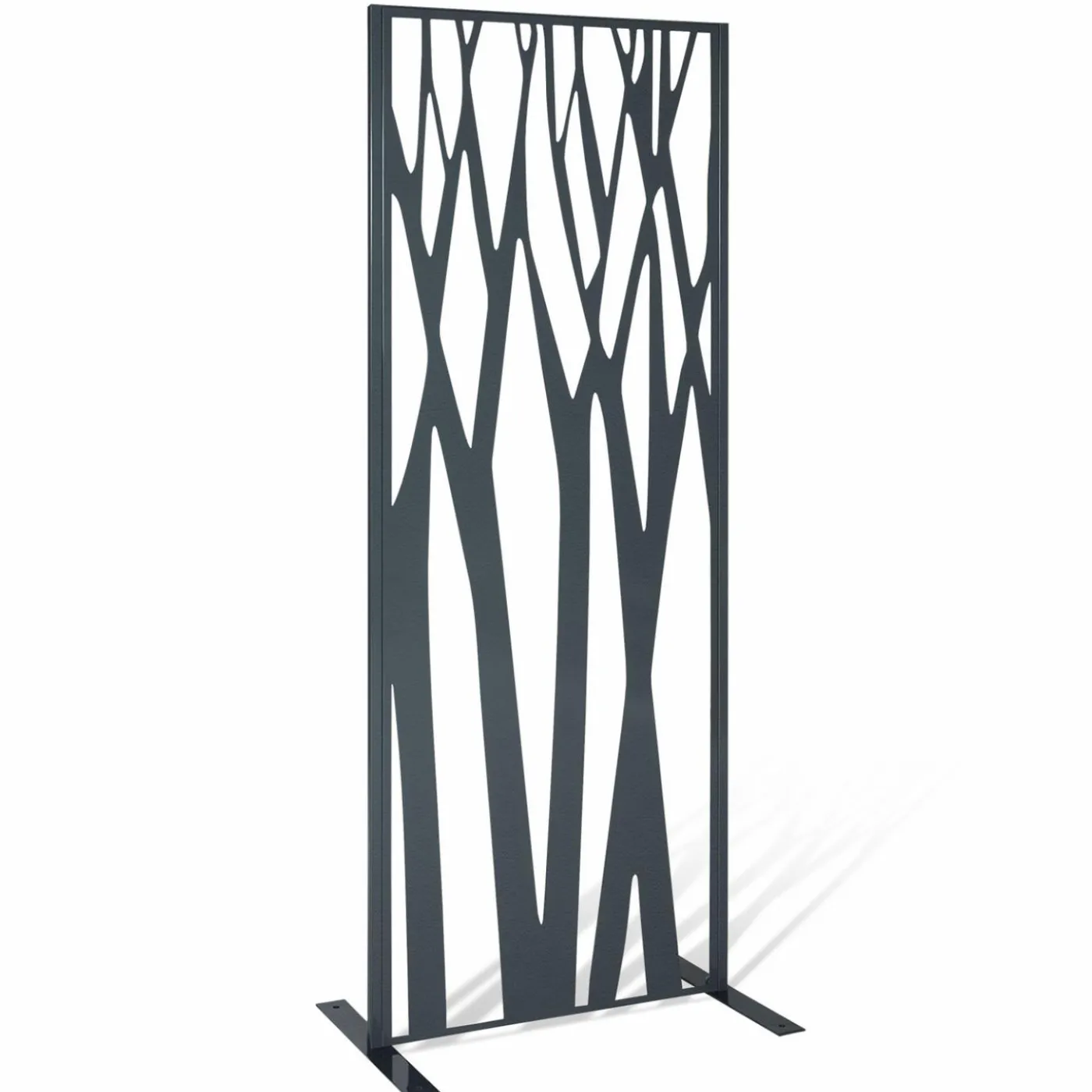 Claustra extérieur métal gris design 150 x 50 cm