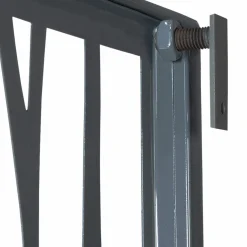 Claustra extérieur métal gris design 150 x 50 cm