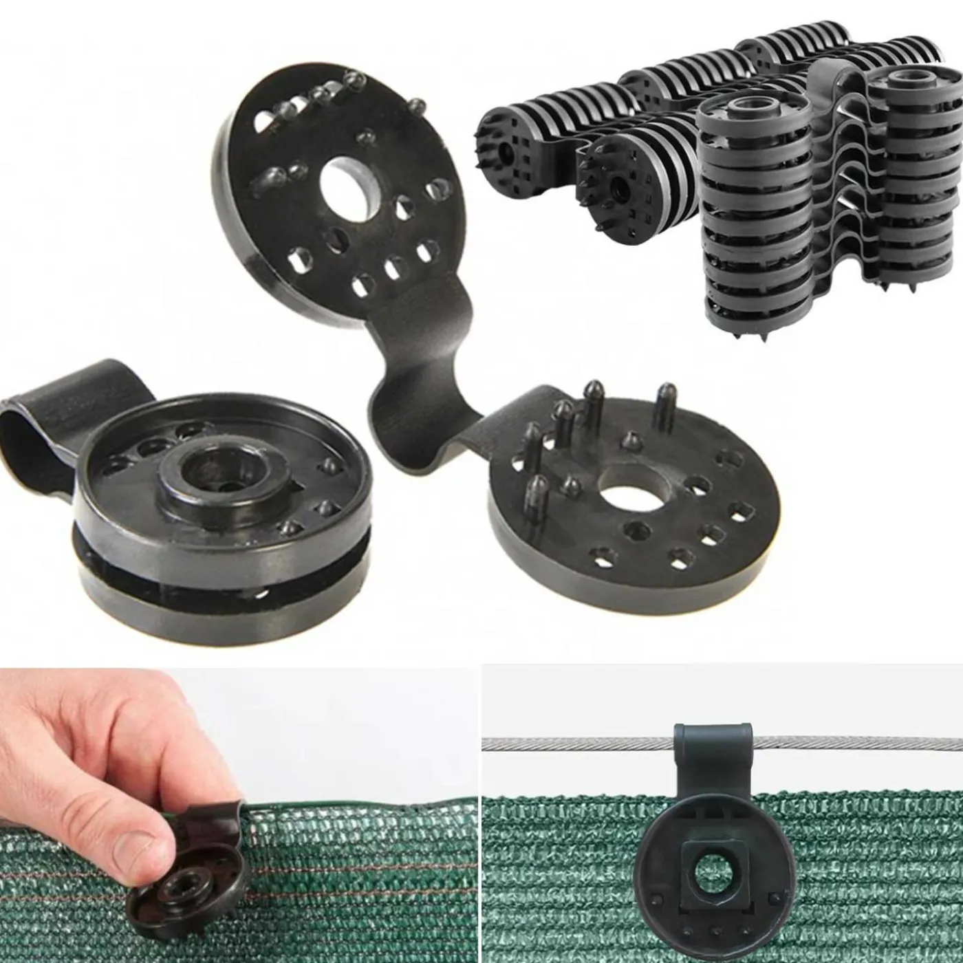 Clips et attaches brise vue x20 pcs