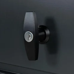 Coffre de rangement extérieur étanche en métal gris 350 L