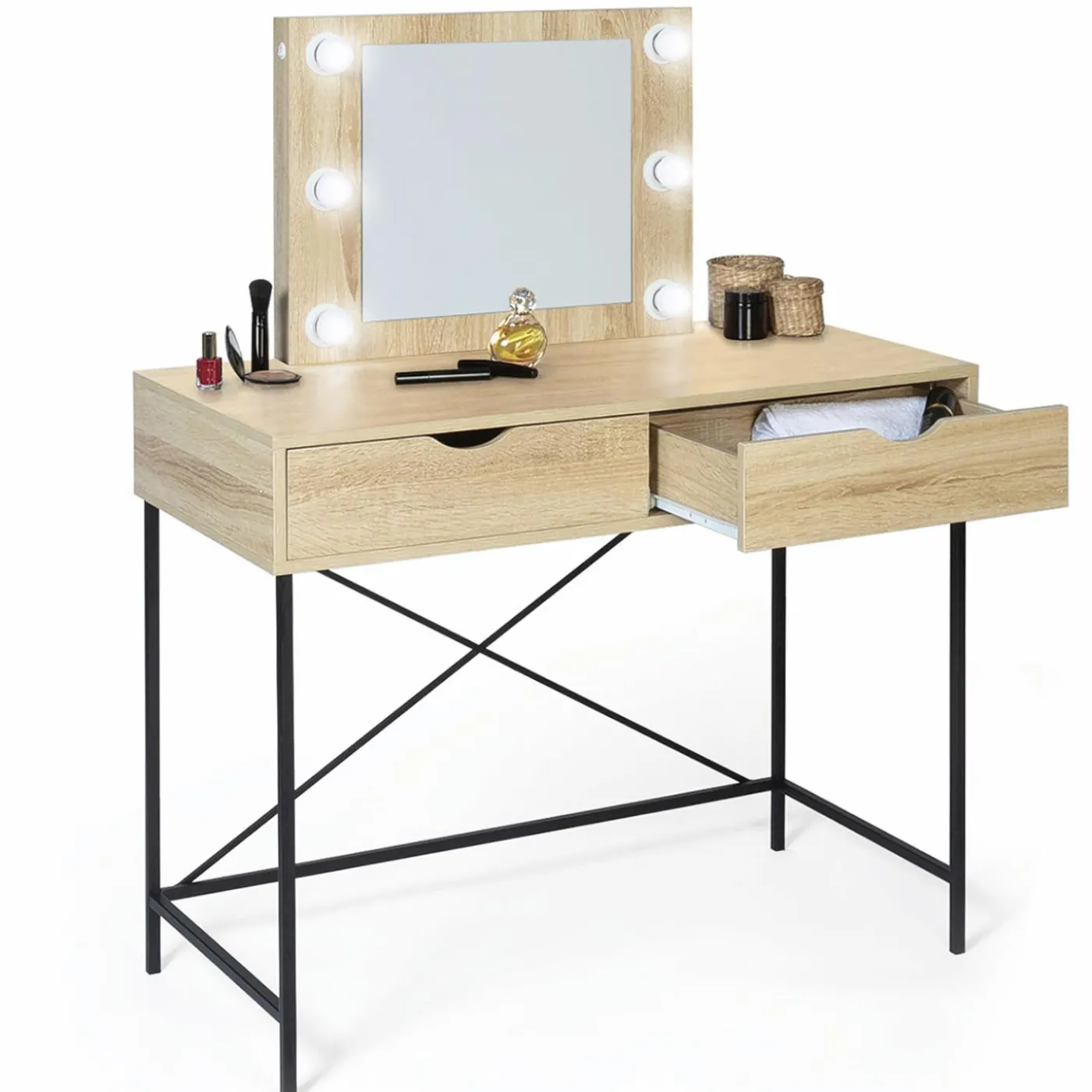 Coiffeuse industrielle avec éclairage