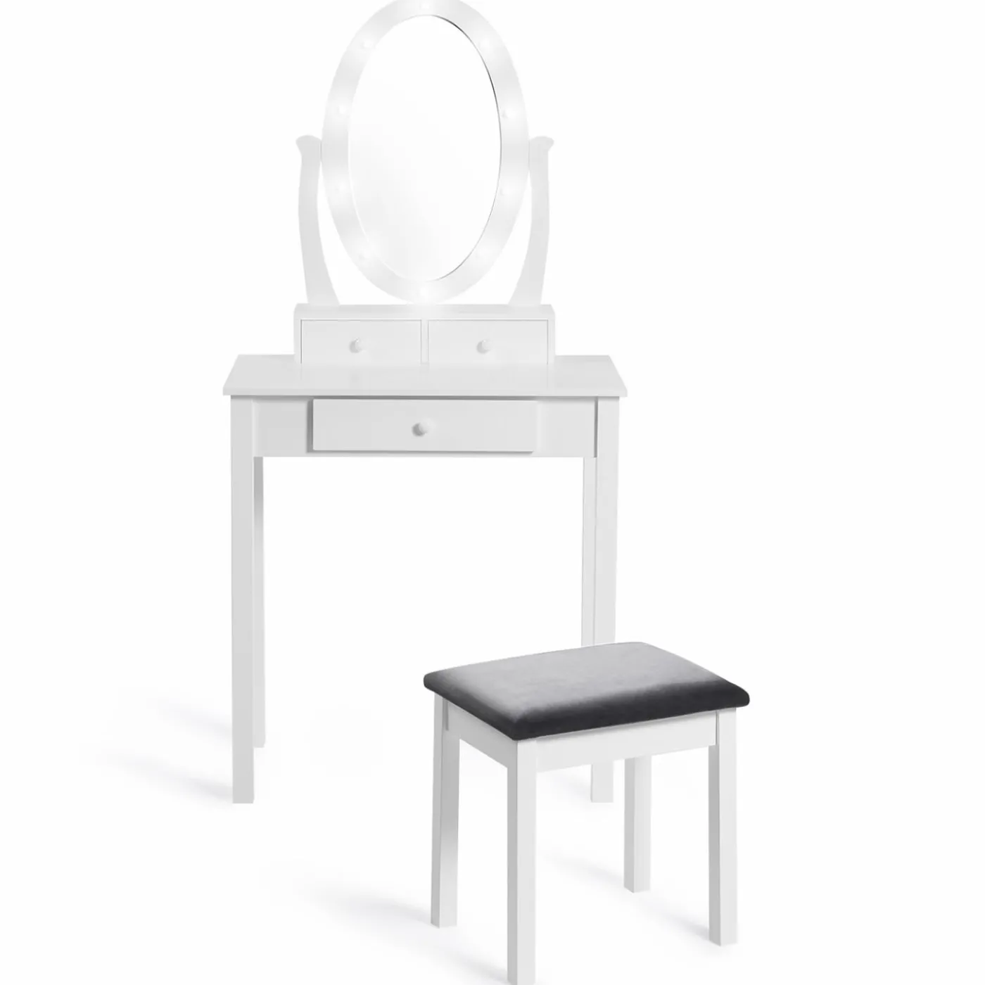Coiffeuse miroir led