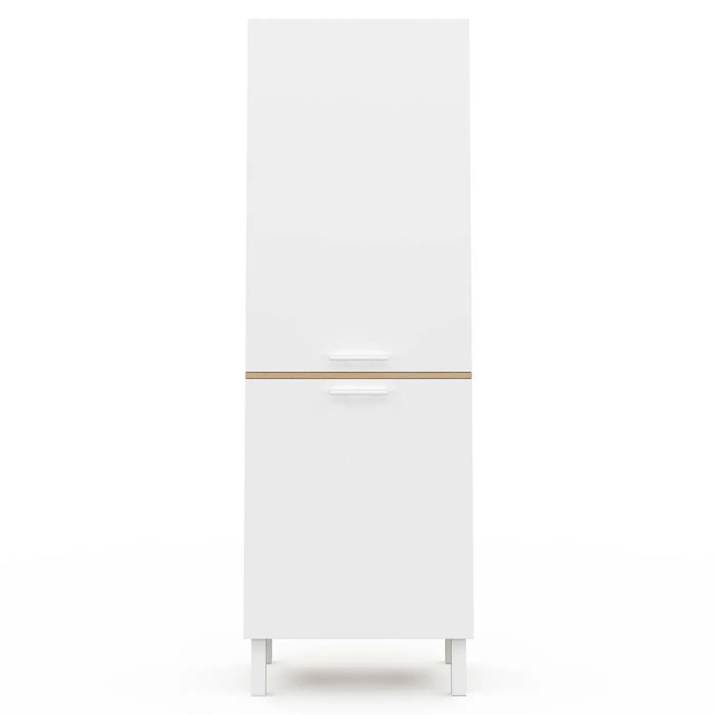 Colonne de cuisine hêtre et blanc